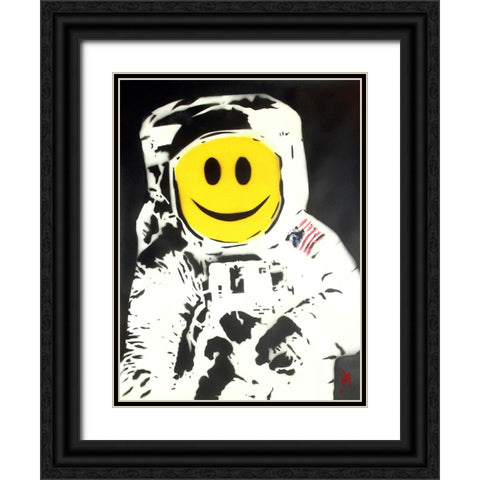 The Happynaut Black Ornate Wood Framed Art Print with Double Matting by Sly, Juan