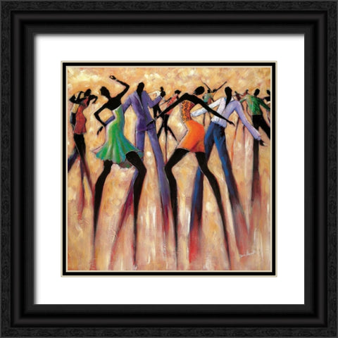 T.G.I.F. Black Ornate Wood Framed Art Print with Double Matting by Stewart, Monica