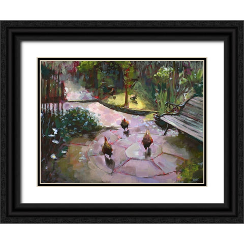 The Secret Garden Black Ornate Wood Framed Art Print with Double Matting by Timmerman, Lisa