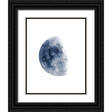 Phases Of The Moon No. 1 Black Ornate Wood Framed Art Print with Double Matting by Wong, Brandon