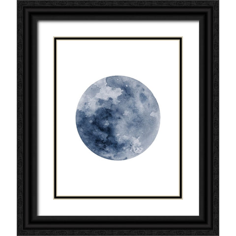 Phases Of The Moon No. 2 Black Ornate Wood Framed Art Print with Double Matting by Wong, Brandon