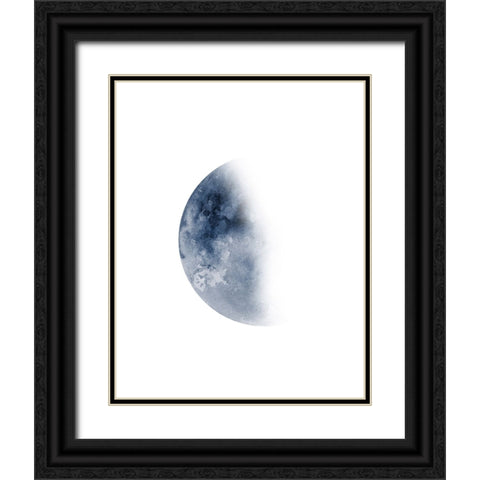 Phases Of The Moon No. 3 Black Ornate Wood Framed Art Print with Double Matting by Wong, Brandon