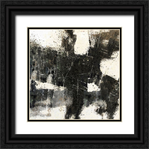 Abstract Black and White Black Ornate Wood Framed Art Print with Double Matting by Wiley, Marta