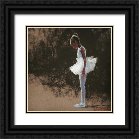 Anticipation Black Ornate Wood Framed Art Print with Double Matting by Wilson, Richard