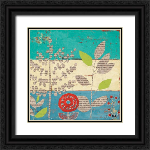 Le Jardin Press I Black Ornate Wood Framed Art Print with Double Matting by Pinto, Patricia