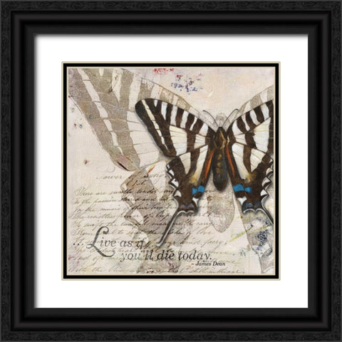 Living your Dreams II Black Ornate Wood Framed Art Print with Double Matting by Pinto, Patricia