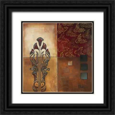 Ornaments II Black Ornate Wood Framed Art Print with Double Matting by Pinto, Patricia