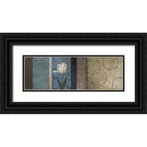 Blue Euphoria Black Ornate Wood Framed Art Print with Double Matting by Marcon, Michael
