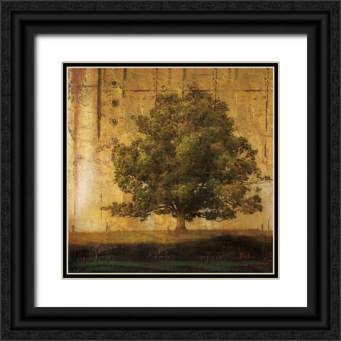 Aged Tree I Black Ornate Wood Framed Art Print with Double Matting by Pinto, Patricia