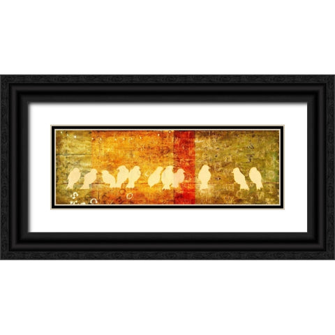 Reunion Black Ornate Wood Framed Art Print with Double Matting by Pinto, Patricia