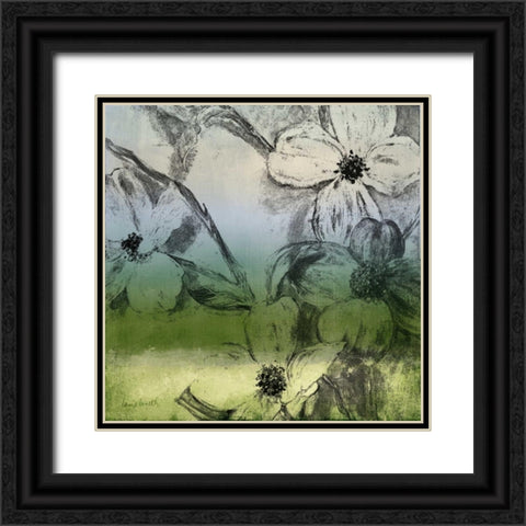 Green Bella Natura I Black Ornate Wood Framed Art Print with Double Matting by Loreth, Lanie