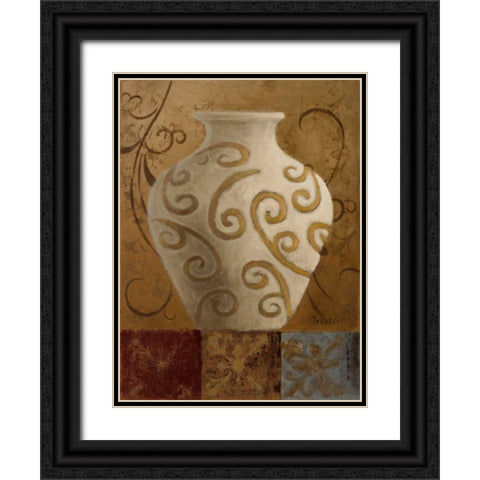 Elegant Vessel I Black Ornate Wood Framed Art Print with Double Matting by Loreth, Lanie