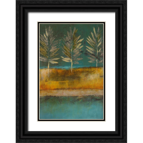 Midnight Island I Black Ornate Wood Framed Art Print with Double Matting by Loreth, Lanie