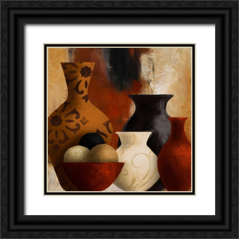 Spiced Vessels II Black Ornate Wood Framed Art Print with Double Matting by Loreth, Lanie