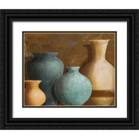 Ancient Clay II Black Ornate Wood Framed Art Print with Double Matting by Loreth, Lanie
