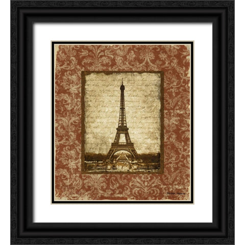Jaime Paris I Black Ornate Wood Framed Art Print with Double Matting by Marcon, Michael