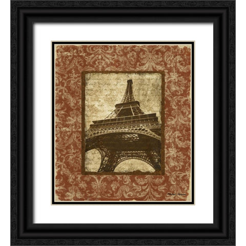 Jaime Paris II Black Ornate Wood Framed Art Print with Double Matting by Marcon, Michael