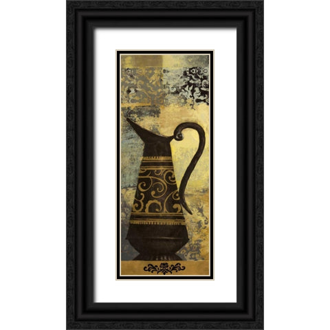 Vintage Vessel I Black Ornate Wood Framed Art Print with Double Matting by Marcon, Michael