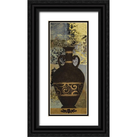 Vintage Vessel II Black Ornate Wood Framed Art Print with Double Matting by Marcon, Michael