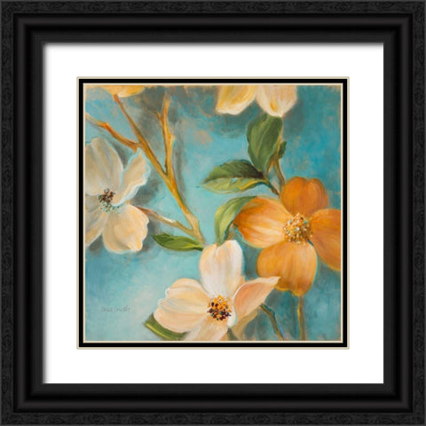 Bella Fiori I Black Ornate Wood Framed Art Print with Double Matting by Loreth, Lanie