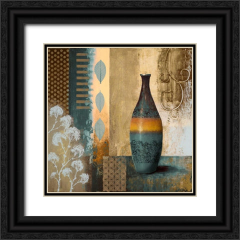 Earthly Pottery I Black Ornate Wood Framed Art Print with Double Matting by Marcon, Michael