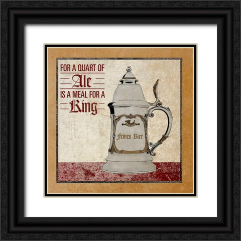 Stein II Black Ornate Wood Framed Art Print with Double Matting by SD Graphics Studio