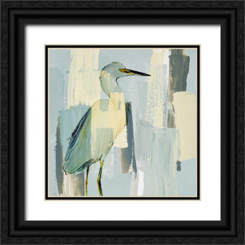 Sorrowing Egret Black Ornate Wood Framed Art Print with Double Matting by Loreth, Lanie