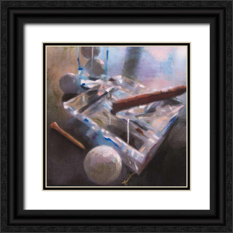 After Golf II Black Ornate Wood Framed Art Print with Double Matting by French-Roussia, Heather