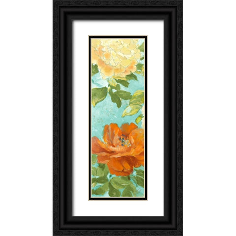Beauty of the Blossom Panel II Black Ornate Wood Framed Art Print with Double Matting by Loreth, Lanie