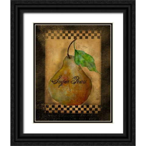Sugar Pears Black Ornate Wood Framed Art Print with Double Matting by Albert, Beth