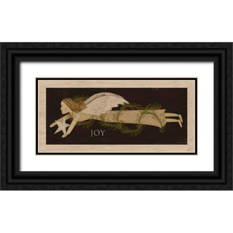 Angel Joy Black Ornate Wood Framed Art Print with Double Matting by Albert, Beth