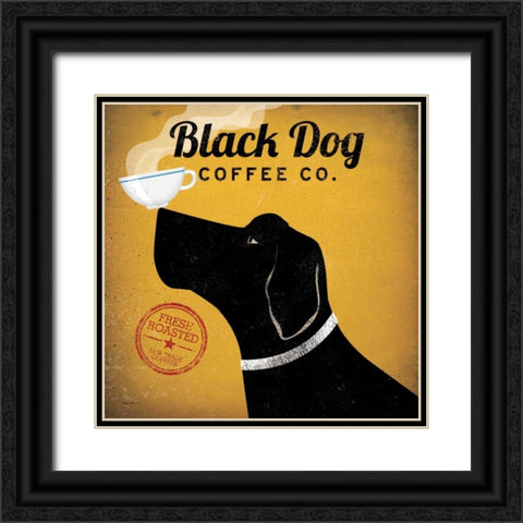 Black Dog Coffee Co Black Ornate Wood Framed Art Print with Double Matting by Fowler, Ryan