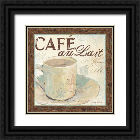 Cafe du Matin I Black Ornate Wood Framed Art Print with Double Matting by Tillmon, Avery