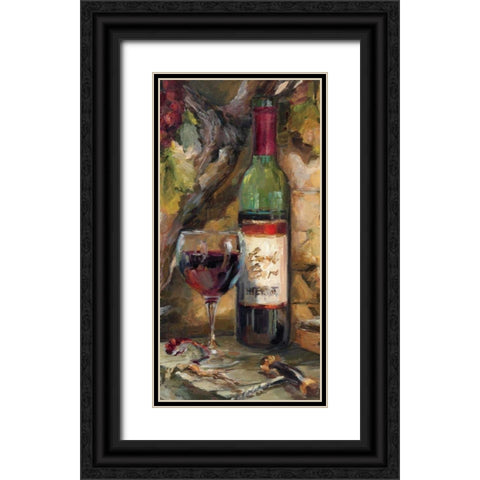Le Cour de le Chateau I Black Ornate Wood Framed Art Print with Double Matting by Hageman, Marilyn