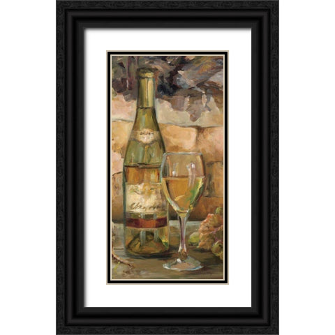Le Cour de le Chateau II Black Ornate Wood Framed Art Print with Double Matting by Hageman, Marilyn