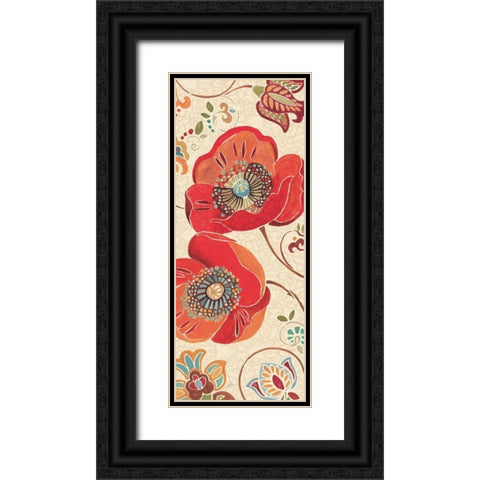 Moroccan Red Light III Black Ornate Wood Framed Art Print with Double Matting by Brissonnet, Daphne