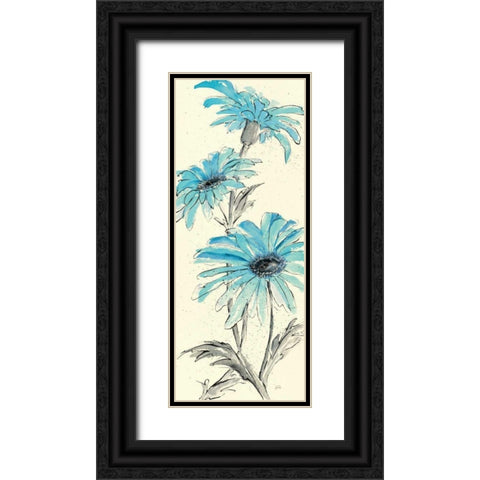 Daisy Dreams I Black Ornate Wood Framed Art Print with Double Matting by Paschke, Chris