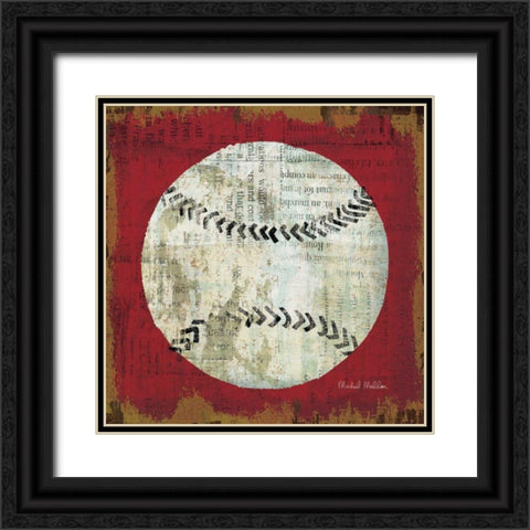 Ball I Black Ornate Wood Framed Art Print with Double Matting by Mullan, Michael