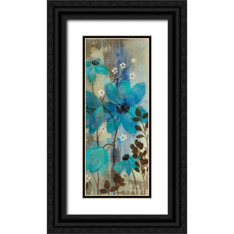 Floral Symphony Crop II Black Ornate Wood Framed Art Print with Double Matting by Vassileva, Silvia