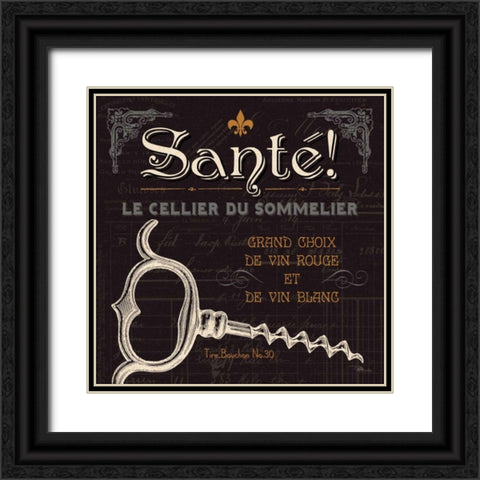 Flavors of France V Black Ornate Wood Framed Art Print with Double Matting by Pela Studio