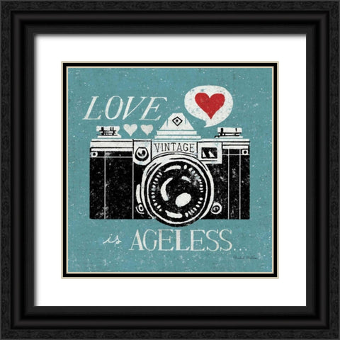 Vintage Desktop - Camera Black Ornate Wood Framed Art Print with Double Matting by Mullan, Michael