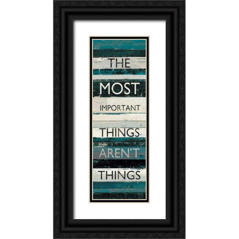 Blue Zephyr Quote II Black Ornate Wood Framed Art Print with Double Matting by Schick, Mike