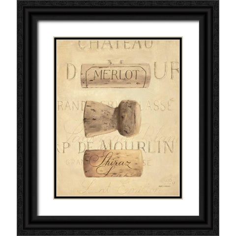 Chateau Nouveau Element V Black Ornate Wood Framed Art Print with Double Matting by Fabiano, Marco