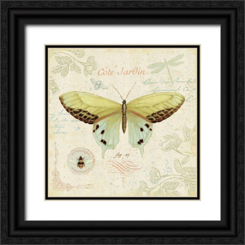 Cote Jardin II Black Ornate Wood Framed Art Print with Double Matting by Brissonnet, Daphne