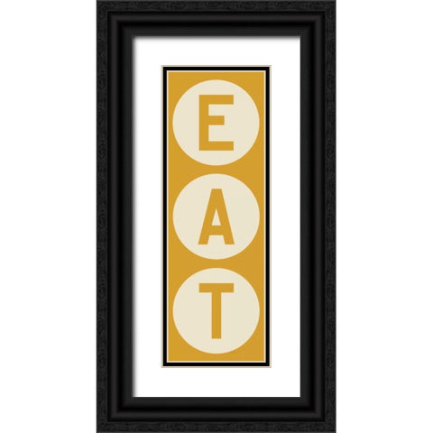 Eat Black Ornate Wood Framed Art Print with Double Matting by Fowler, Ryan