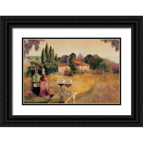 Spoleto Afternoon Black Ornate Wood Framed Art Print with Double Matting by Hageman, Marilyn