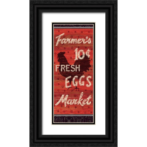 Country Touch VI Black Ornate Wood Framed Art Print with Double Matting by Brissonnet, Daphne