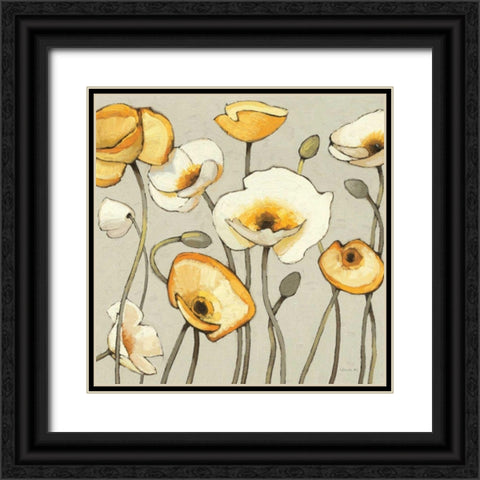 Jaune Gris III Black Ornate Wood Framed Art Print with Double Matting by Novak, Shirley