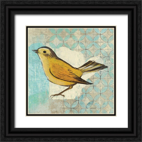 Wilsons Warbler II Black Ornate Wood Framed Art Print with Double Matting by Lovell, Kathrine