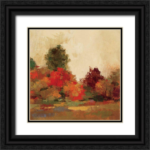 Fall Forest III Black Ornate Wood Framed Art Print with Double Matting by Vassileva, Silvia